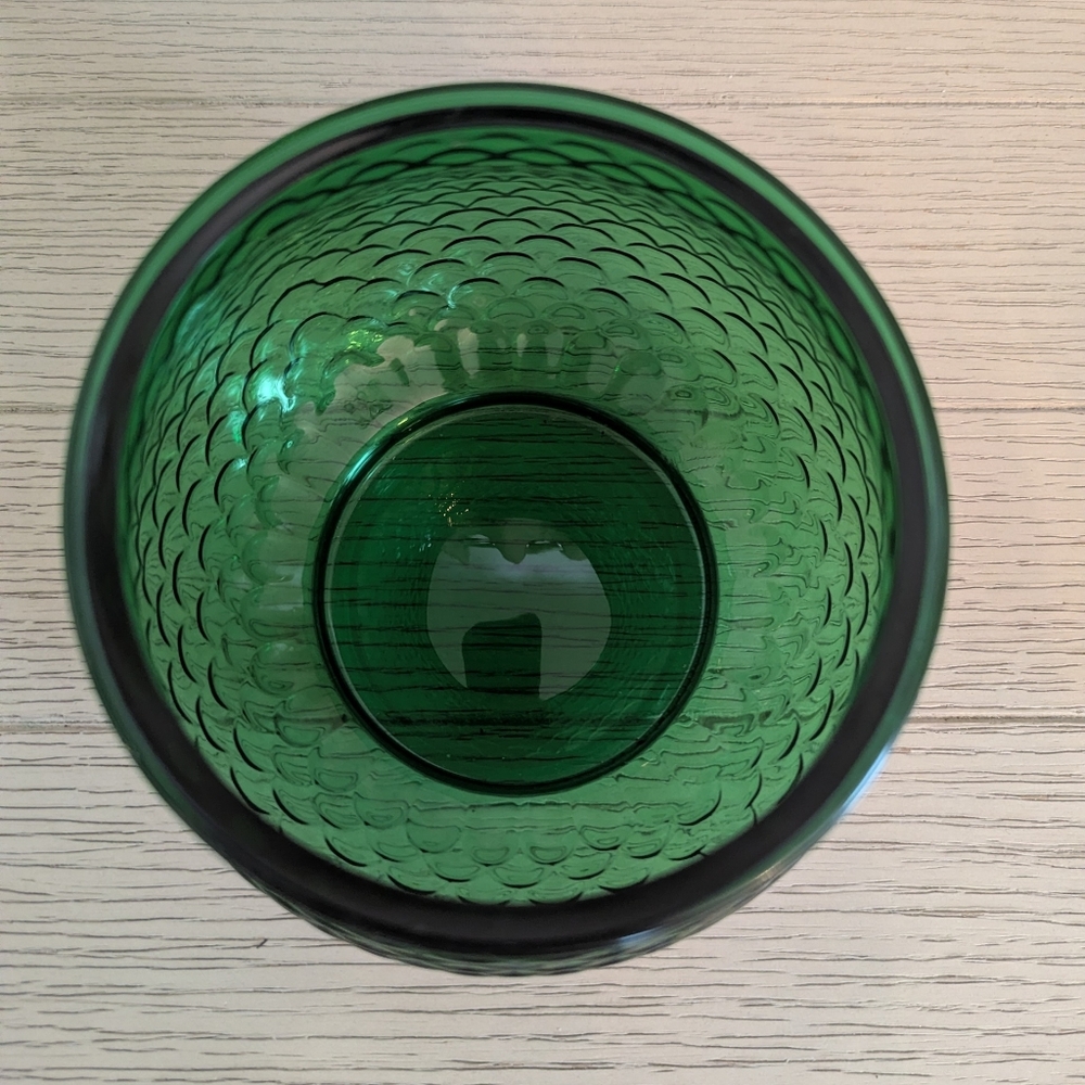 Indiana Glass Emerald Textured Bowl